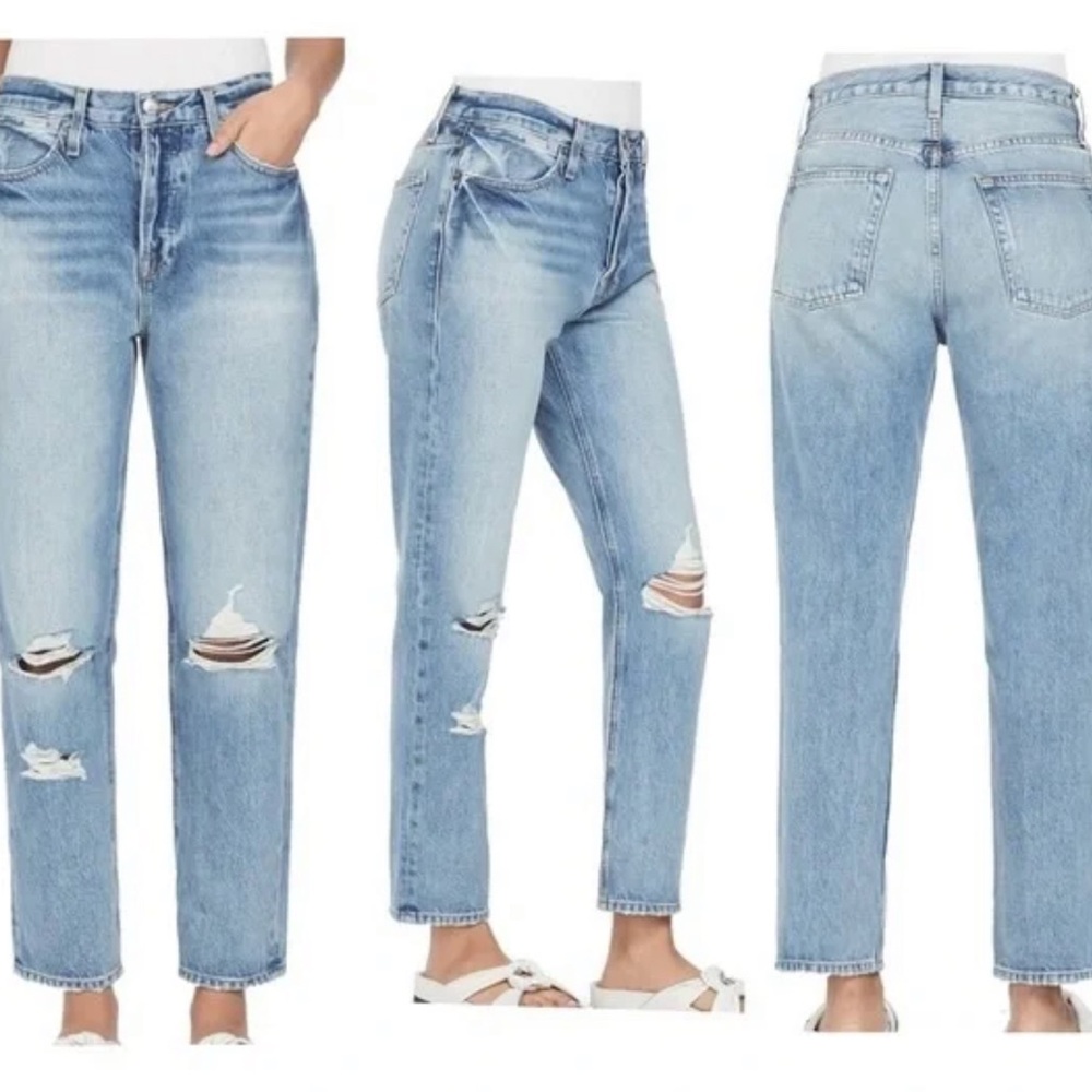 FRAME Denim - Women's Light Blue Distressed Jeans